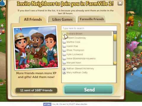 How to add facebook friends / neighbors in farmville 2 ( FV2 ) - YouTube